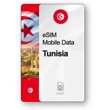 eSIM Internet Tunisko, platný 30 dni, prenos 10 GB