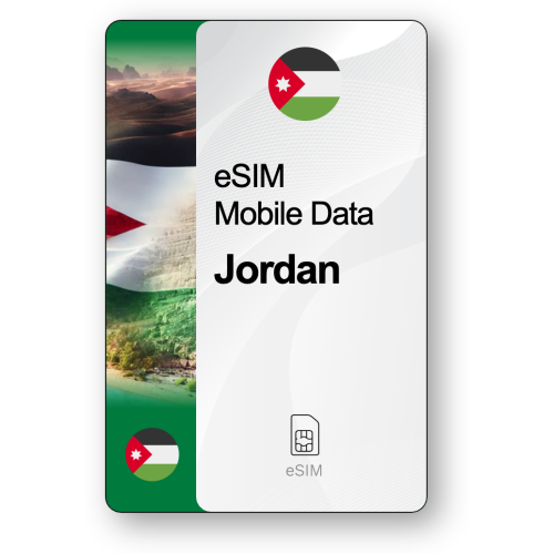 eSIM Internet Ιορδανία, ισχύει για 30 ημέρες, κίνηση 50 GB
