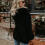 1St Comfortabele Zwarte Dames Pullover Van Met Capuchon 4