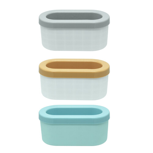 Grand récipient à glaçons avec couvercle, seaux à glace-2 1
