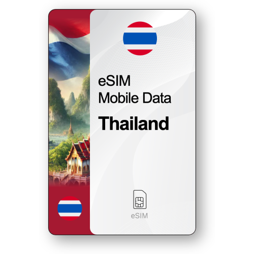 eSIM Internet Ταϊλάνδη, ισχύει για 15 ημέρες, κίνηση Απεριόριστο