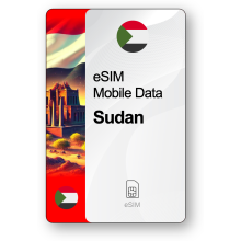 Internet eSIM Soudan, valable 30 jours, trafic 10 GB