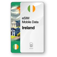 eSIM Internet Irlanda, valido 30 giorni, traffico 20 GB