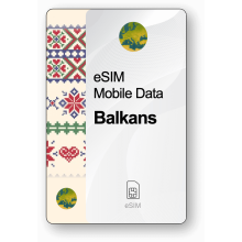 eSIM Internet Balkan, gültig 30 Tage, Verkehr 10 GB