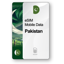eSIM Internet Pakistan, platný 15 dni, prenos Neobmedzený