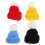 4 Stuks Mini Breimutsen Decoratief Huis Popmuts 6