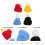 4 Stuks Mini Breimutsen Decoratief Huis Popmuts 8