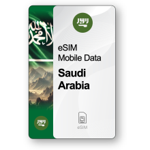 Internet eSIM Arabie Saoudite, valable 30 jours, trafic 5 GB