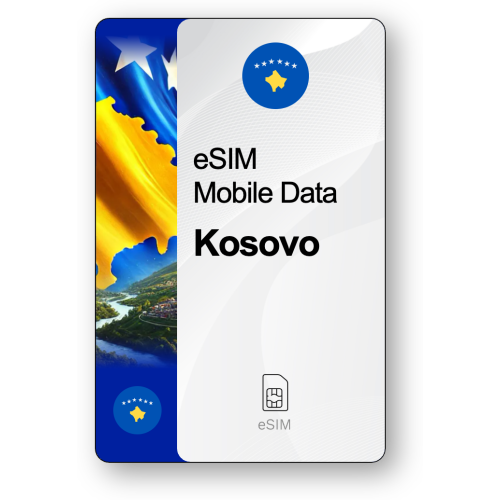 Internet eSIM Kosovo, valable 30 jours, trafic 5 GB