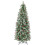 Casart 6 FT Hinged Christmas Tree Pre-Lit Pencil Tree With 33 Natural Pine Cones 6