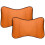 2Pcs Durable Brown Neck Protector Pillow for Auto Seat Neck Cushion 1