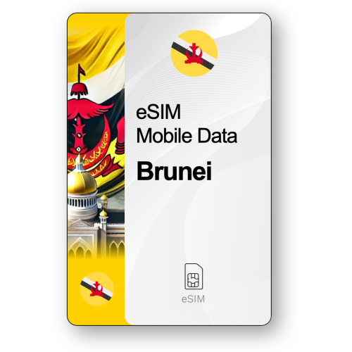 eSIM Internet Μπρουνέι, ισχύει για 30 ημέρες, κίνηση 20 GB