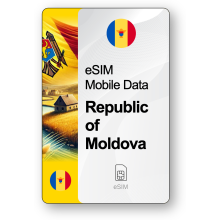 eSIM Internet Republik Moldau, gültig 30 Tage, Verkehr 10 GB
