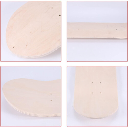 8 8 Layer Maple Blank Double Concave Skateboards Natural Skate Deck Board Skateboards Table Maple Ref: 6368 2