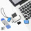 5 In 1 USB Type-C Micro USB Lesegerät Für Speicher OTG 11