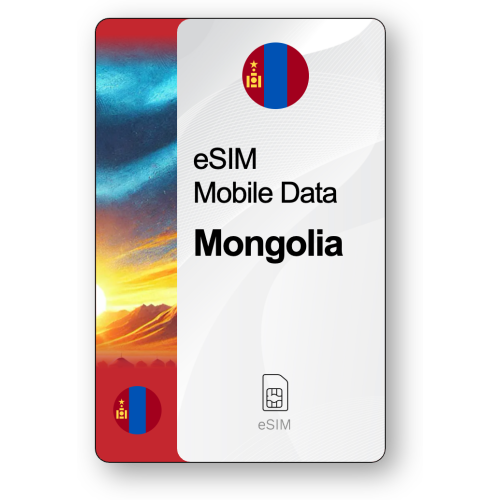 Internet eSIM Mongolie, valable 30 jours, trafic 5 GB