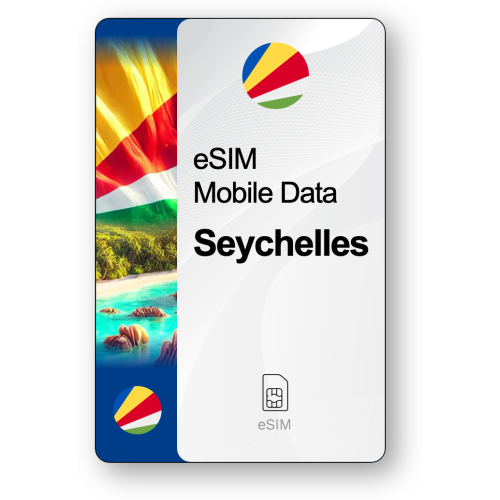 eSIM Internet Seychelles, válido 30 días, tráfico 10 GB