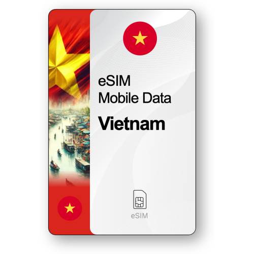 eSIM Internet Βιετνάμ, ισχύει για 30 ημέρες, κίνηση 20 GB