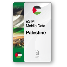 Internet eSIM Palestine, valable 30 jours, trafic 5 GB