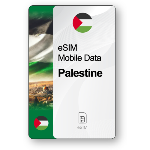 Internet eSIM Palestine, valable 30 jours, trafic 5 GB