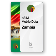 Internet eSIM Zambie, valable 30 jours, trafic 5 GB
