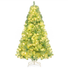 6 FT Christmas Tree Pre-Lit Holiday Decoration Tree With 250 LED Lights