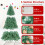 Casart 6 FT Christmas Tree Pre-Lit Holiday Decoration Tree With 250 LED Lights 8