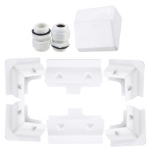 7 Unidades Caja Panel Solar Abs Para Rv Y ( )
