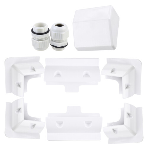 7 Unidades Caja Panel Solar Abs Para Rv Y ( )