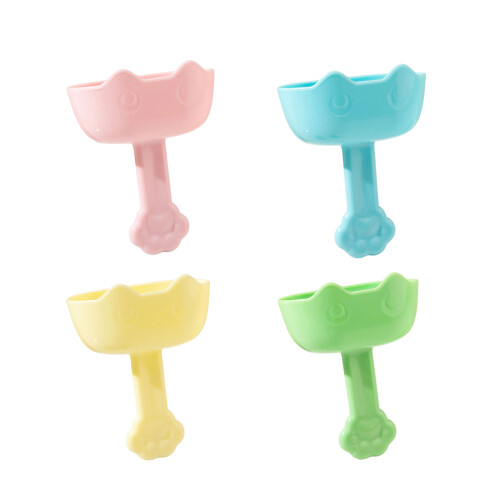 Lot de 4 supports de crème glacée en forme de chat,
