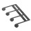 Notenheftklammer, Metall, tragbar, 8