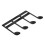 Notenheftklammer, Metall, tragbar, 5