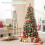 Casart 5 FT Christmas Tree Pre-Lit Pencil Tree 250 Teardrop-Shaped LED Lights 4
