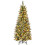 Casart 5 FT Christmas Tree Pre-Lit Pencil Tree 250 Teardrop-Shaped LED Lights 10