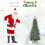 Casart 5 FT Christmas Tree Pre-Lit Pencil Tree 250 Teardrop-Shaped LED Lights 2