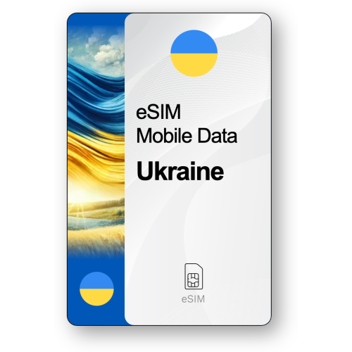eSIM Internet Ουκρανία, ισχύει για 15 ημέρες, κίνηση Απεριόριστο