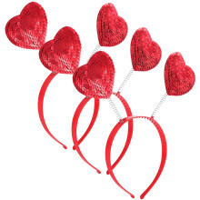 3Stück Pailletten Stirnband Haarreifen Valentinstag Party
