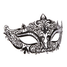 Venetianische Metall Maske Verchromt Mit