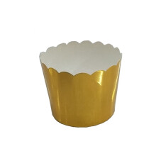 Muffin Papieren Cup Goud Elegant 100 Stuks 2,4x2,4x1,6 Inch