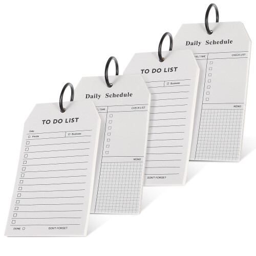 4 Packs Notitieblok Planners Met Dagelijks Schema 2