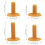 4 Slijtvaste Golf Tees Met Golfbalhouder 2