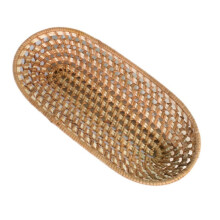 1 Cesta Almacenamiento Trenzada Para Cubiertos Amarillo