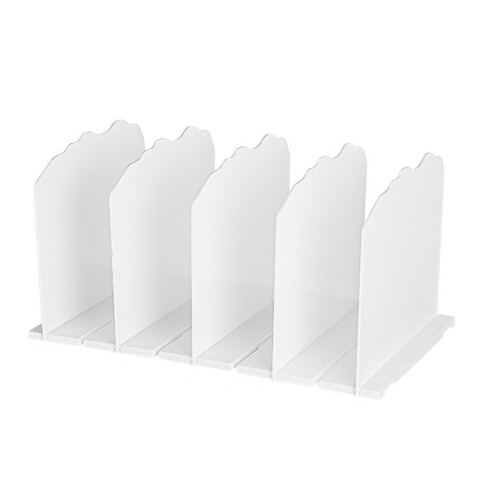 Stapelbare Taschenregal-Organizer, effiziente-Weiß 5