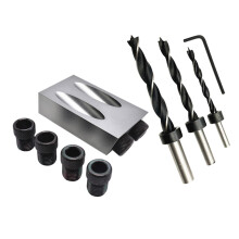 34Pcs Small Woodworking Hole Locator Set 15 Degree Angle Grey