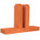 Accessoire Base Clôture En Bois Orange Pour Usage DIY Extérieur 1