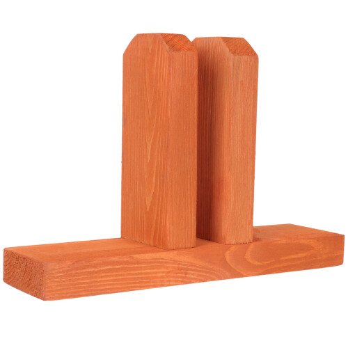Accessoire Base Clôture En Bois Orange Pour Usage DIY Extérieur