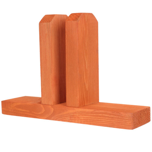 Accessoire Base Clôture En Bois Orange Pour Usage DIY Extérieur 1
