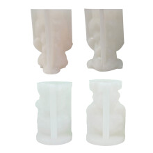 4x Silikonformen Blumenmädchen Kerzenformen Duftkerzenformen