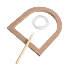 1Set Wooden DIY Embroidery Hoop Display Stand for Needlework