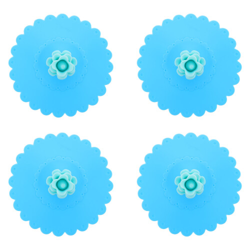 4 St Silikon Trinkhalmdeckel Isolierte Anti Spritz Deckel